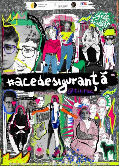 #ACEDESIGURANȚĂ, un spectacol-instalație jucat simultan  pe TikTok și în patru teatre din țară