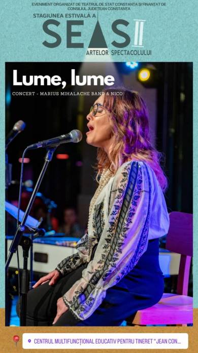 „LUME LUME” se mută la Centrul „Jean Constantin”, de la aceeași oră - 21:00